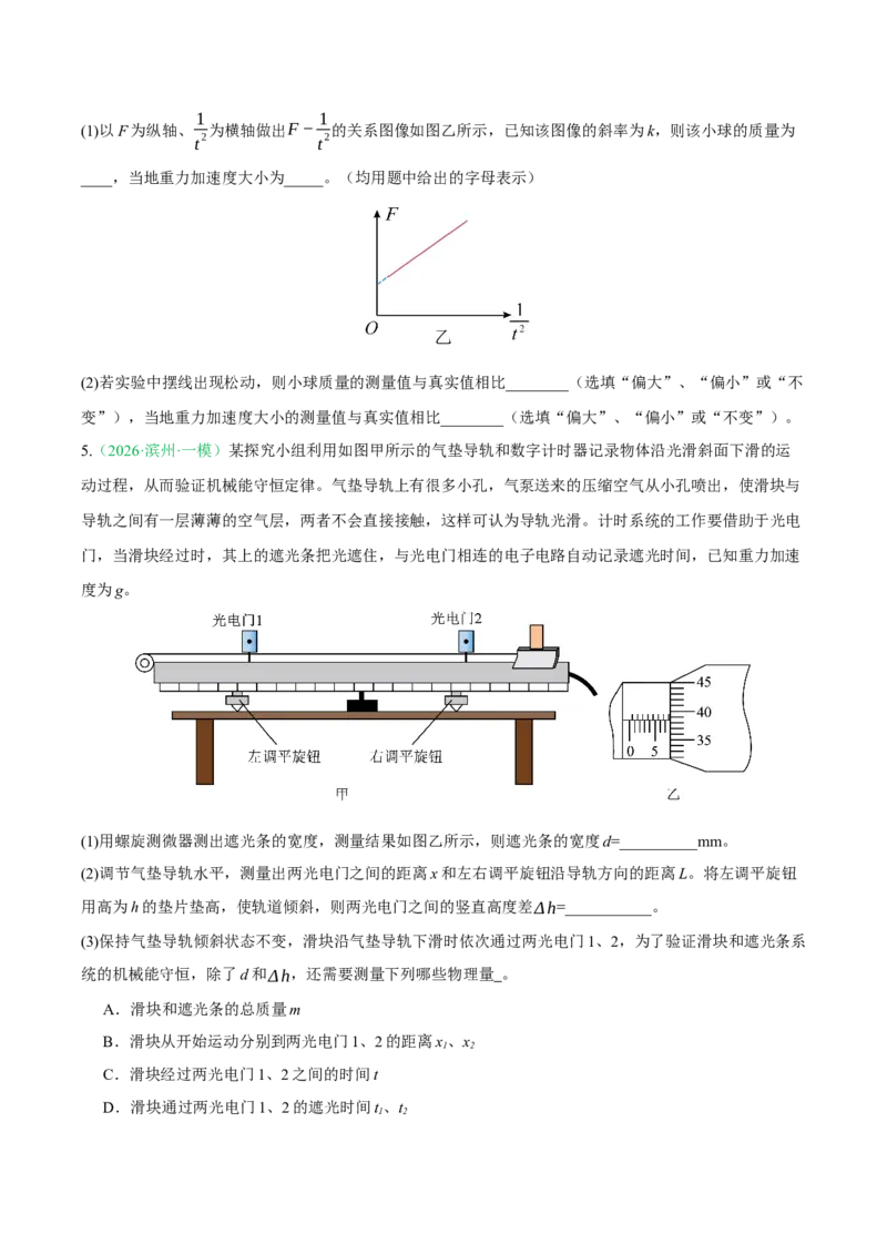 《专题01实验（2大考点）（山东专用）（学生版）_高考一二三轮复习_物理_2026年-物理高考专项复习_2026年高考物理一模试题分类汇编（山东专用）-G233_2026版》第4页预览