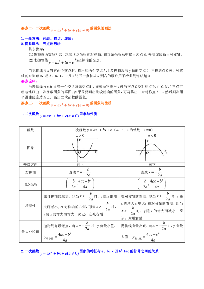 《397568二次函数y=ax^2+bx+c(a≠0)的图象与性质—知识讲解（基础）_20190524133744_初高中资料库_初中资料库（转存避免链接过期失效）_初中数学》第2页预览