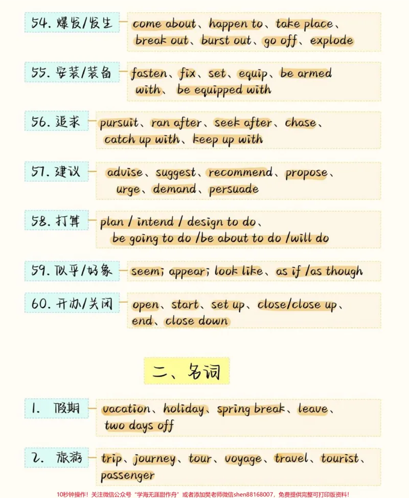 《背熟这些你的英语完形填空就真的厉害了，建议存好#英语#英语没那么难#知识点总结#图文伙伴计划#qunju888.com图文来了_最新小学1-9年级各科+幼升小+综合类学习资源汇总包》第7页预览