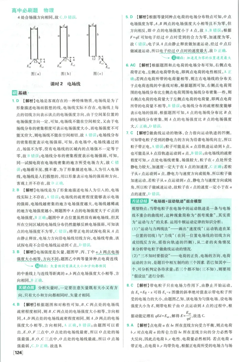 《答案必修三_2027高中必刷题_必刷题2027_2027高一高二必刷题_物理_物理必修三人教27》第10页预览