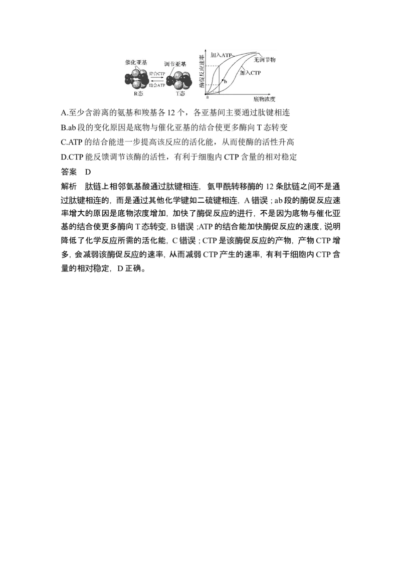 《课时1细胞的功能绝大多数基于化学反应(1)_2026版高中《二三轮复习+冲刺复习》_另附1套Word版题库_第一篇　大概念专题突破_大概念二细胞的生存需要能量和营养物质》第10页预览