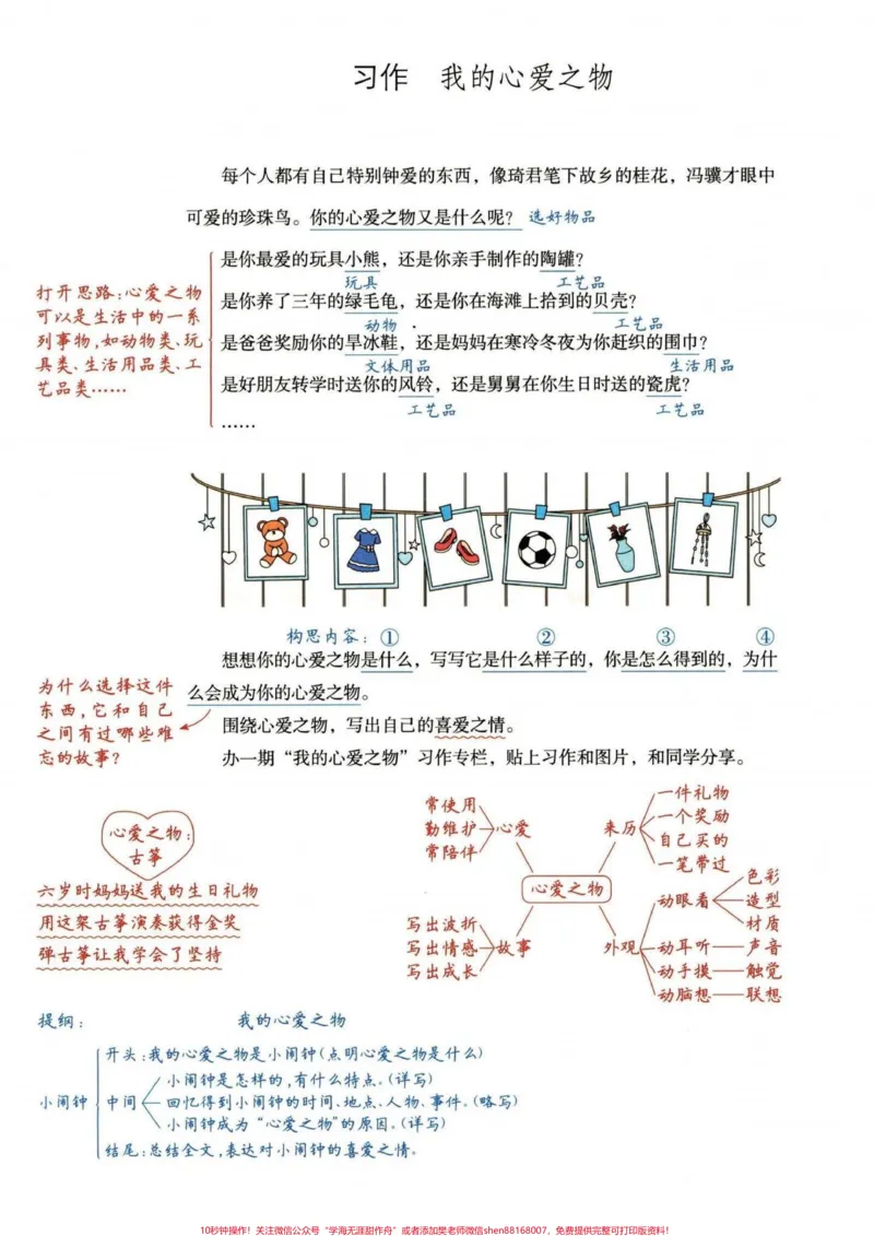 《五年级上册语文1—8单元作文解题思路详解。四升五暑假预习‼️五年级上册语文1—8单元解题思路详解#四升五#暑假预习#作文写作技巧#五年级上册语文#五年级作文》第2页预览