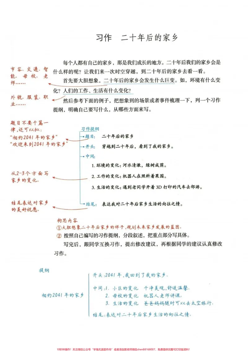 《五年级上册语文1—8单元作文解题思路详解。四升五暑假预习‼️五年级上册语文1—8单元解题思路详解#四升五#暑假预习#作文写作技巧#五年级上册语文#五年级作文》第5页预览