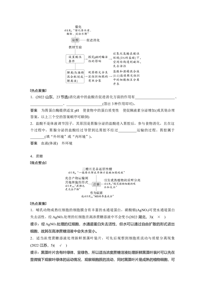 《第三部分　一、串联复习(1)_2026版高中《二三轮复习+冲刺复习》_高考生物生物二轮2026届高考生物步步高大二轮专题复习教师用书(word版)+教师用书配套PPT+题库(word版)(完整版)》第3页预览
