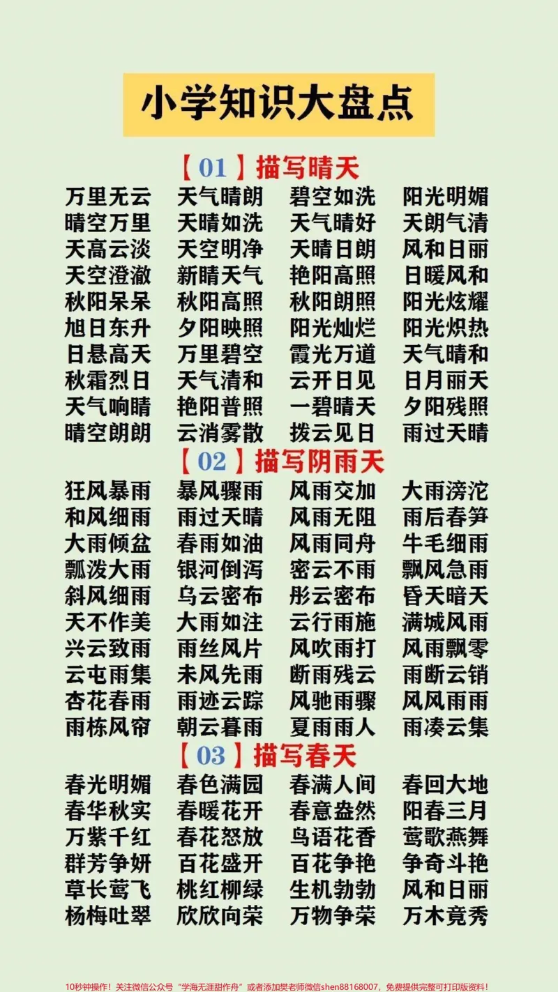 《小学知识大盘点#家长收藏孩子受益#_最新小学1-9年级各科+幼升小+综合类学习资源汇总包_价值20万元！最新小学1-9年级各科+幼升小+综合类学习资源汇总包》第1页预览