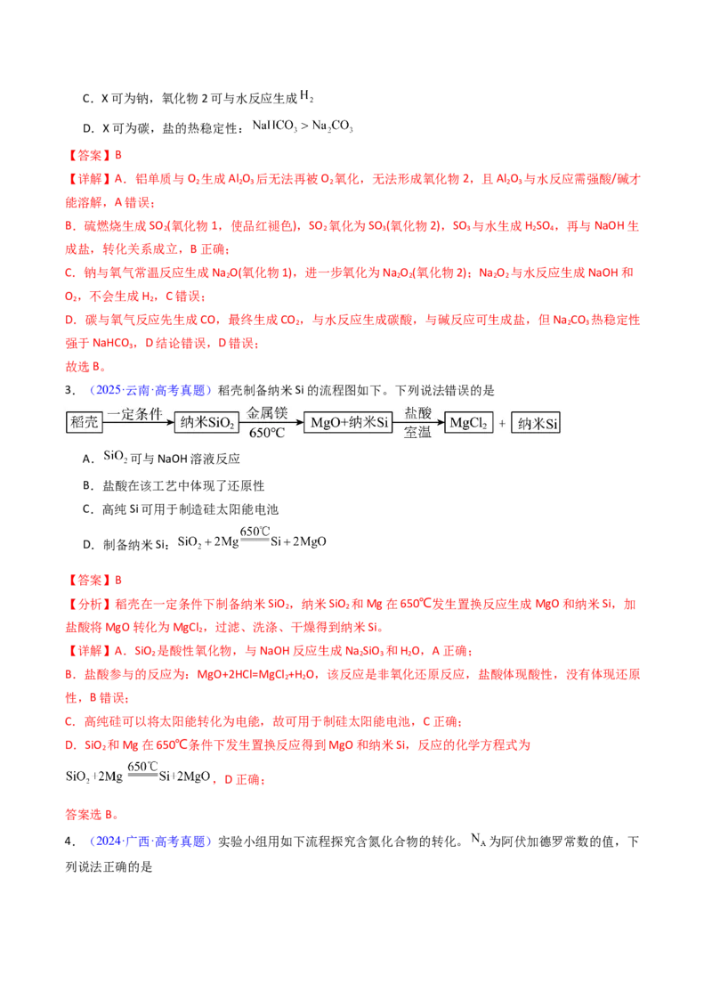 《专题39工业流程题解题策略——以非金属元素为载体（解析版）_高考一二三轮复习_化学_2026年-化学高考专项复习_十年（2016-2025）高考化学真题分类汇编（全国通用）-G15》第3页预览