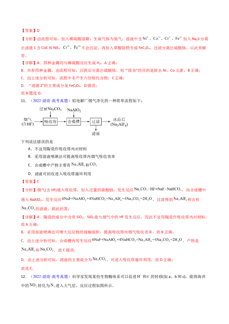 《专题39工业流程题解题策略——以非金属元素为载体（解析版）_高考一二三轮复习_化学_2026年-化学高考专项复习_十年（2016-2025）高考化学真题分类汇编（全国通用）-G15》第8页预览