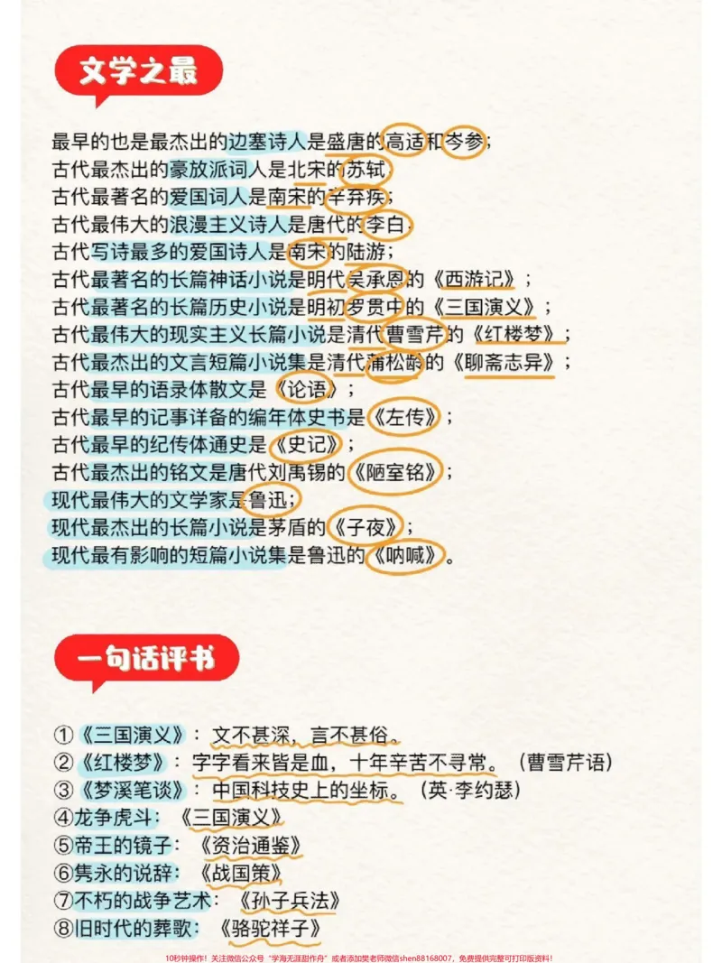 《这些都是语文书里没有,但是经常考到的文学常识#小学必背文学常识_最新小学1-9年级各科+幼升小+综合类学习资源汇总包_价值20万元!最新小学1-9年级各科+幼升小+综合类学习资源汇总包》第2页预览