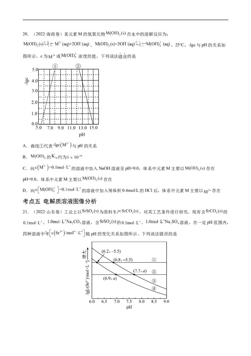《专题10水溶液中的离子反应与平衡-学易金卷：五年（2019-2023）高考化学真题分项汇编（全国通用）（原卷版）_初高中资料库_高中资料库（转存避免链接过期失效）_高中化学》第9页预览