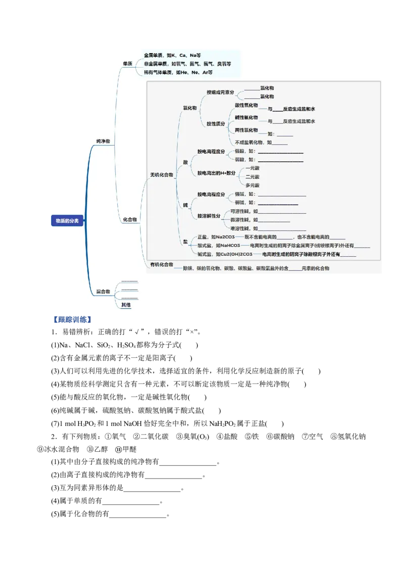 《专题01物质及其变化（知识清单）（全国通用）（学生版）_高考一二三轮复习_化学_2026年高考化学一轮_2026年高考化学一轮复习讲义+练习+课件（新教材新高考）-G55_2026版》第4页预览