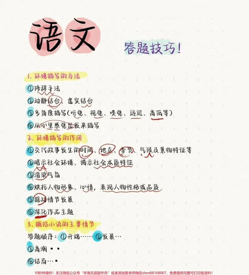 《把这份答题技巧反复多看几遍，对你语文考试有莫大的帮助，看见了别直接划走啦#语文#答题技巧#知识点总结#图文伙伴计划#qunju888.com图文来了_初中一线老师整理版资源（全网独家）》第1页预览