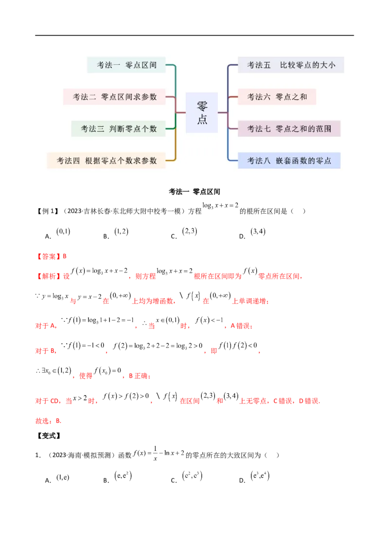 《专题06零点（选填题8种考法）（解析版）_初高中资料库_高中资料库（转存避免链接过期失效）_高中数学》第2页预览