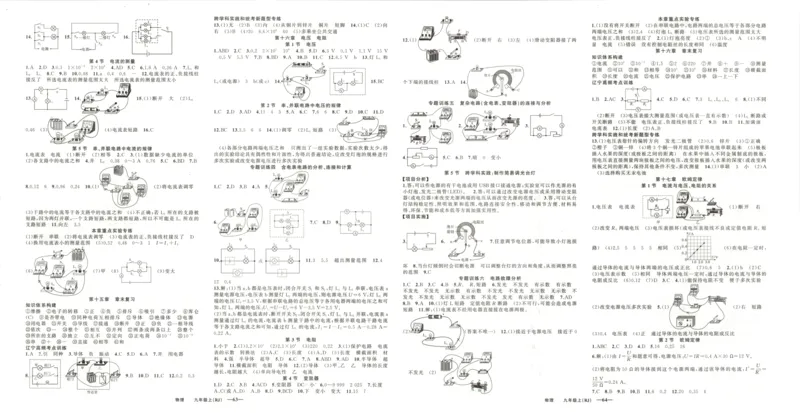 《答案_2026秋初中教辅合集_2027《立体学习法•四清导航》9上物理（人教）》第2页预览