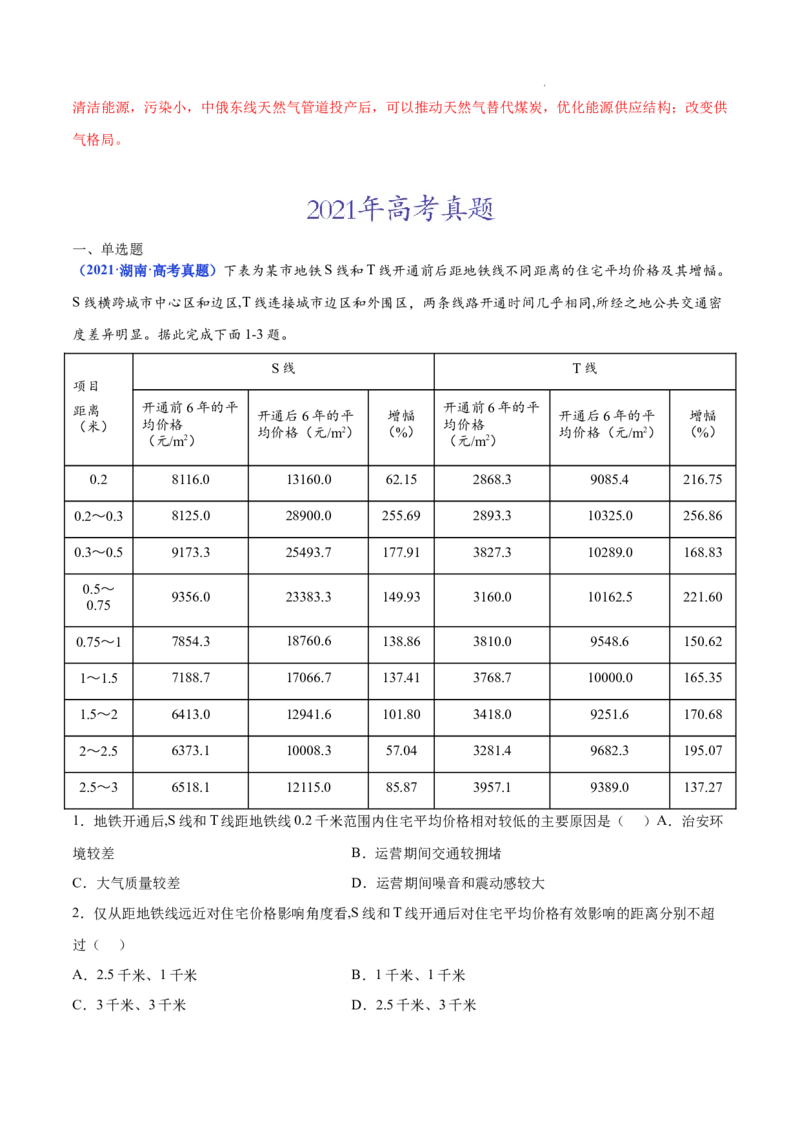 《专题12交通-三年（2020-2022）高考地理真题分项汇编（全国通用）（解析版）(1)_初高中资料库_高中资料库（转存避免链接过期失效）_高中地理》第5页预览