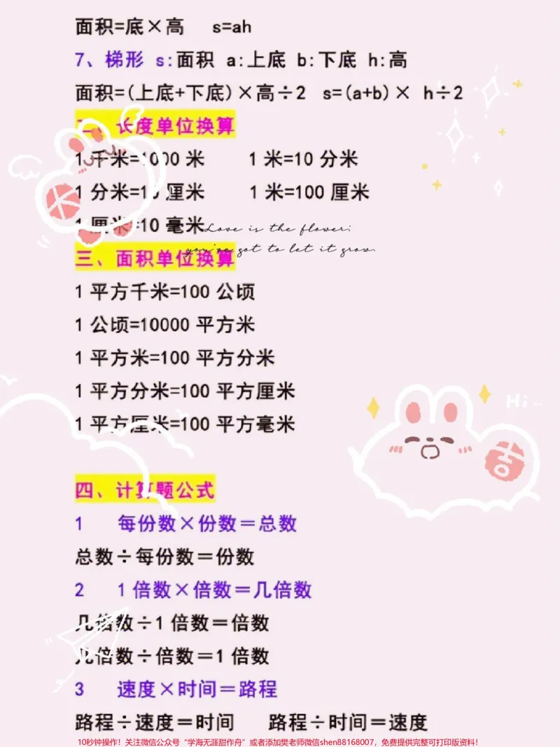 《五年级数学上册必背公式#小学数学#五年级#五年级数学#数学#小学五年级数学公式_最新小学1-9年级各科+幼升小+综合类学习资源汇总包_五年级一线老师整理版资源(全网独家)》第2页预览