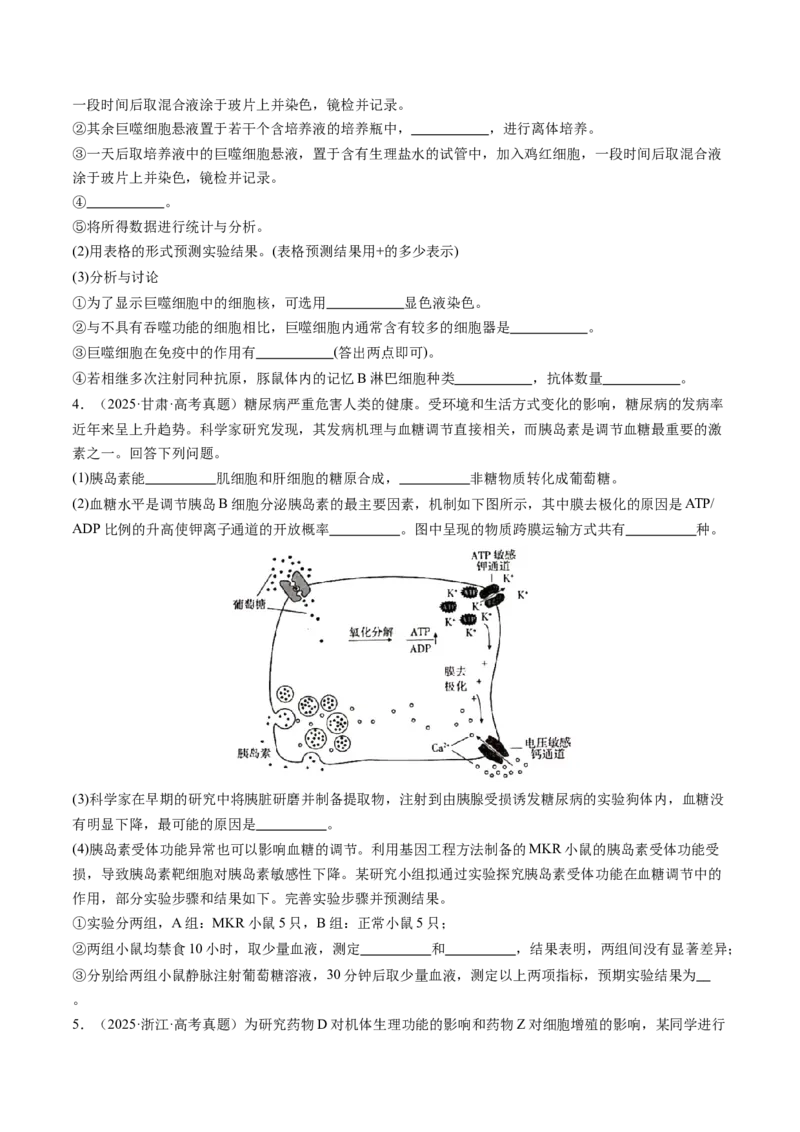 《专题三补充完善型实验——步骤补全与方案闭环刷题（学生版）_高考一二三轮复习_生物_2026年-生物高考专项复习_32026年高考生物实验题专项突破训练》第7页预览