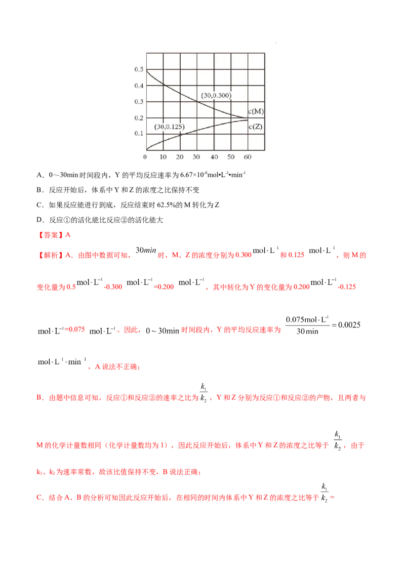 《专题09反应速率、化学平衡——三年（2020-2022）高考真题化学分项汇编（新高考专用）（解析版）_初高中资料库_高中资料库（转存避免链接过期失效）_高中化学》第7页预览