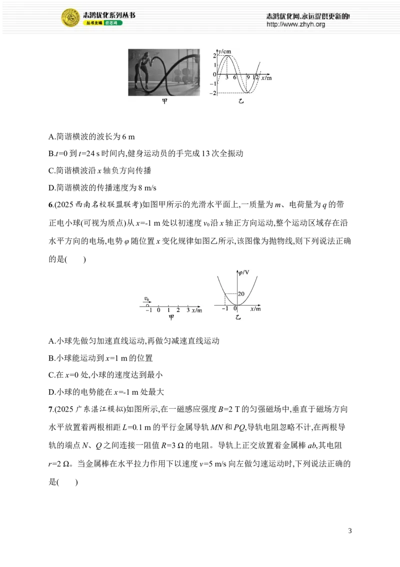 《选择题专项练(一)(1)_2026版高中《二三轮复习+冲刺复习》_高考物理物理二轮志鸿优化设计2026版高考物理总复习《优化设计》二轮用书PPT课件+Word讲义+课后习题(纯净word版)(完整版)》第3页预览