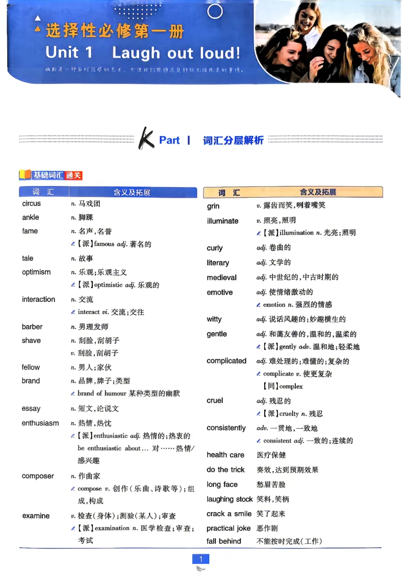 《英语-外研-选修12合订_狂K重点_2027高中必刷题_必刷题2027_2027外研版选修1-2合订必刷题（英语）》第5页预览
