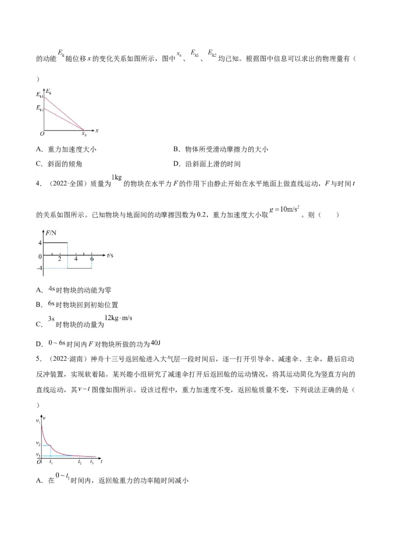 《专题25功能关系的图像（学生版）-十年（2014-2023）高考物理真题分项汇编（全国通用）_初高中资料库_高中资料库（转存避免链接过期失效）_高中物理》第2页预览