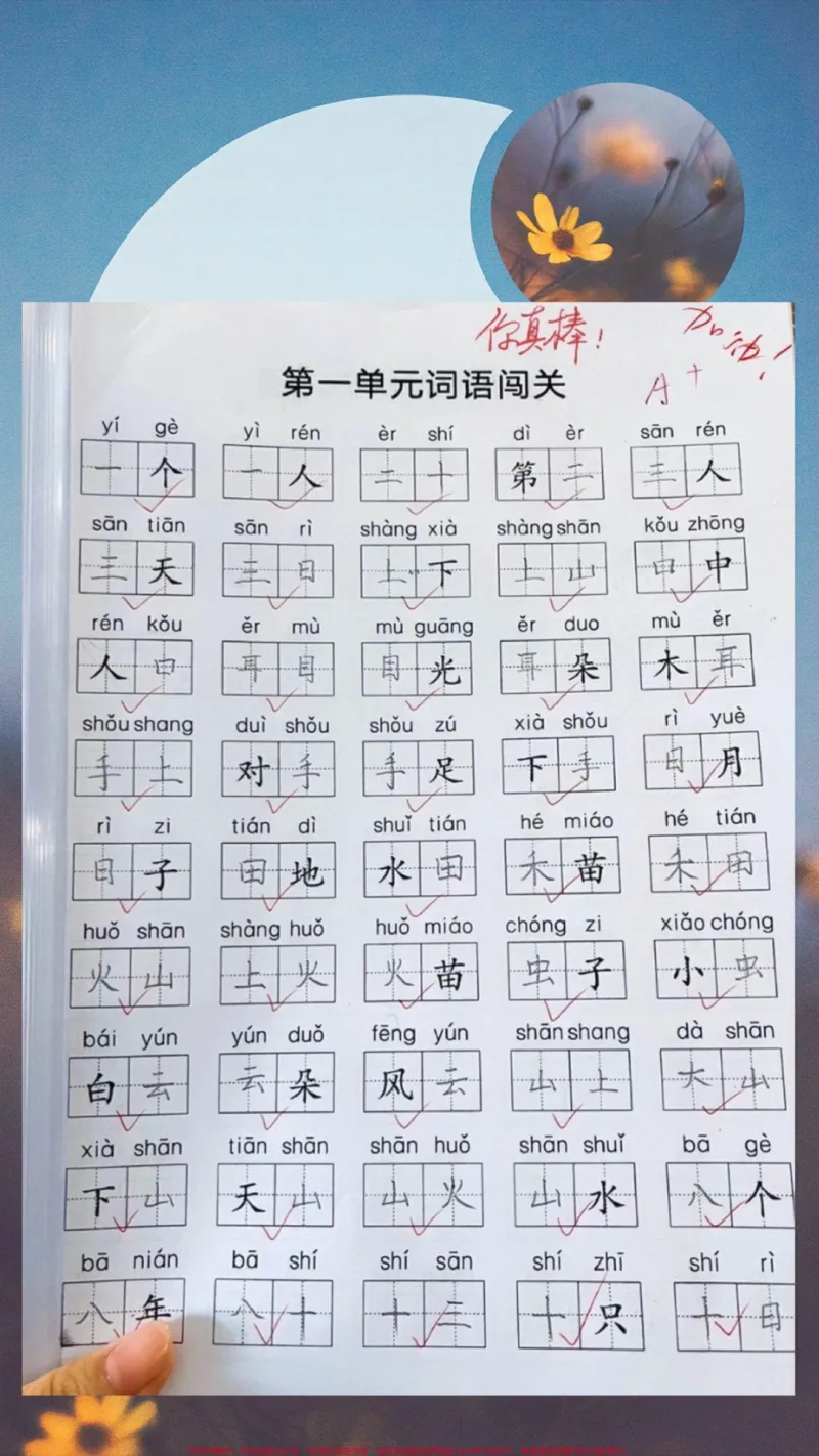 《小学老师强烈推荐的高效生字拼音练习。#图文掘金计划小学老师强烈推荐的练习资料。吃透这一套拼音词语练习，期末考试不在话下！#每天坚持练字#看拼音写词语技巧#小学语文#好书分享》第1页预览