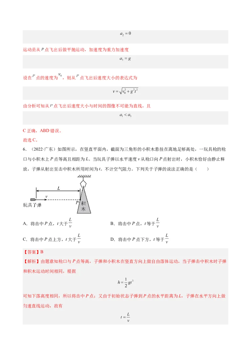 《专题12抛体运动（一）（解析版）-十年（2014-2023）高考物理真题分项汇编（全国通用）_初高中资料库_高中资料库（转存避免链接过期失效）_高中物理》第4页预览