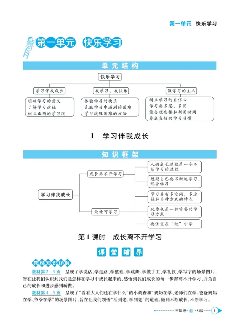 《道德与法治左记右练3年级上册_小学道法资料_《左记右练》》第3页预览