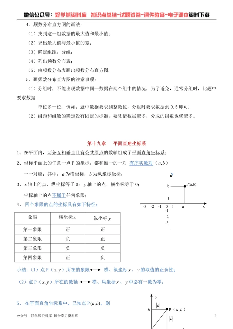 《冀教版八年级下册数学知识点总结_初高中资料库_初中资料库（转存避免链接过期失效）_初中数学》第4页预览