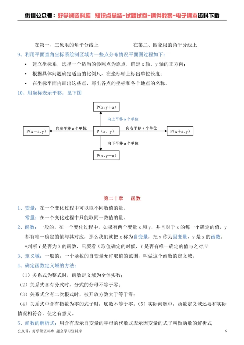 《冀教版八年级下册数学知识点总结_初高中资料库_初中资料库（转存避免链接过期失效）_初中数学》第6页预览