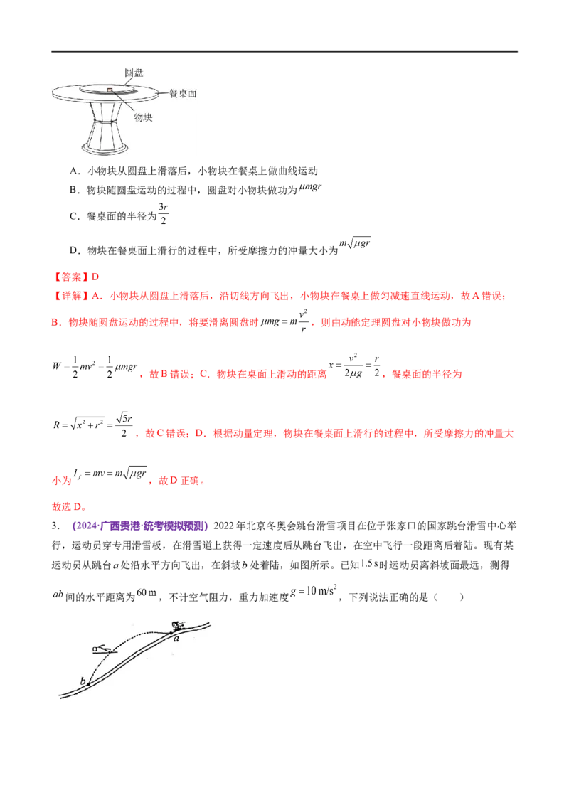 《专题08力学中三大观点的综合应用（测试）（解析版）_初高中资料库_高中资料库（转存避免链接过期失效）_高中物理》第2页预览