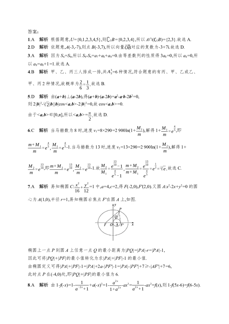 《限时练1(1)_2026版高中《二三轮复习+冲刺复习》_高考数学数学二轮优化设计志鸿优化设计2026年高考数学《优化设计》二轮复习全套PPT课件+课后习题(word版)+易错题库(完整版)》第4页预览