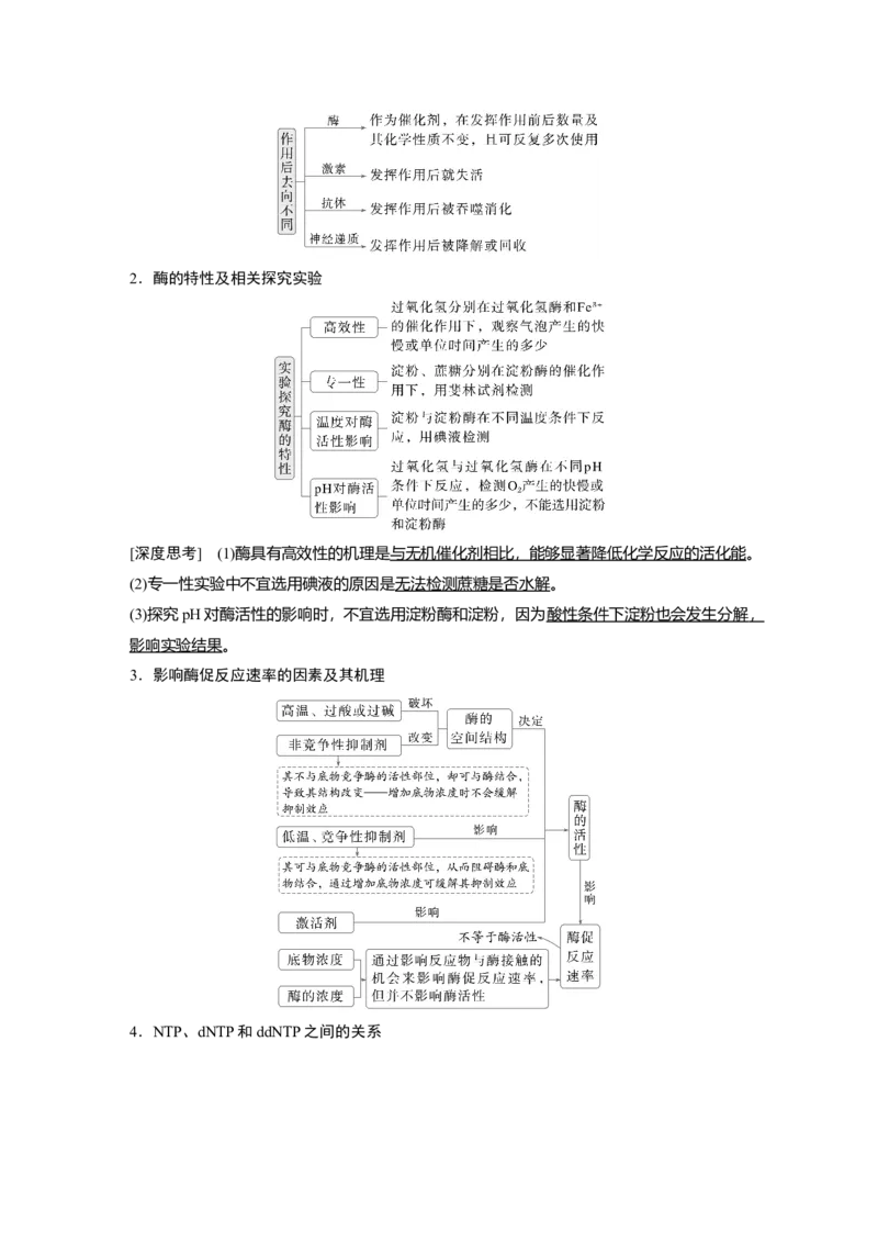 《第一部分 专题二 必备整合 细胞内代谢反应的基本原理_2026版高中《二三轮复习+冲刺复习》_教师用书Word版文档_第一部分 专题复习》第3页预览