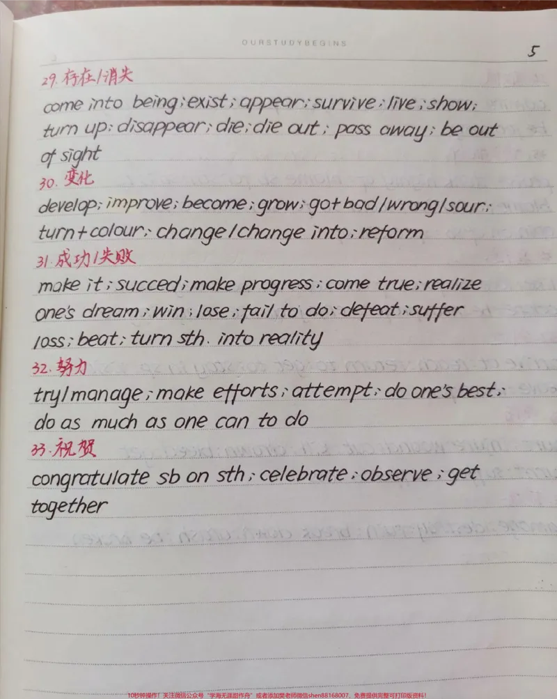 《完形填空常考高频词汇笔记，该背还是得背，万一考到了呢#英语#每天学习一点点#干货分享_最新小学1-9年级各科+幼升小+综合类学习资源汇总包_初中一线老师整理版资源（全网独家）》第5页预览