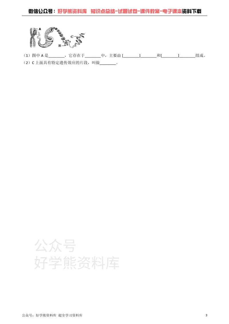 《冀教版八下生物跟踪训练6.2生物的遗传和变异（解析版）_初高中资料库_初中资料库（转存避免链接过期失效）_初中生物》第3页预览