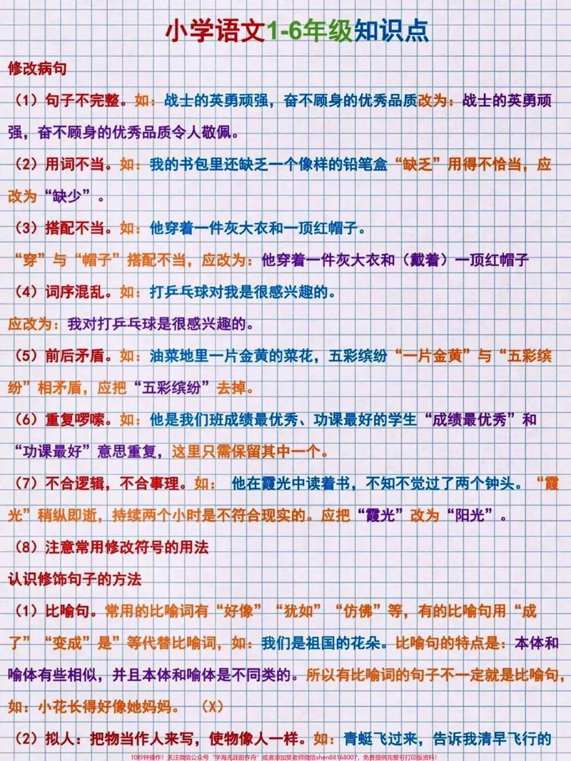 《小学1-6年级语文高频知识点,短期逆袭!#关注我持续更新小学知识#知识点总结#学习资料分享#小学语文知识点#必考考点@qunju888.com小助手@qunju888.com创作者中心@qunju888.com热点宝@qunju888.com创作者大会》第1页预览