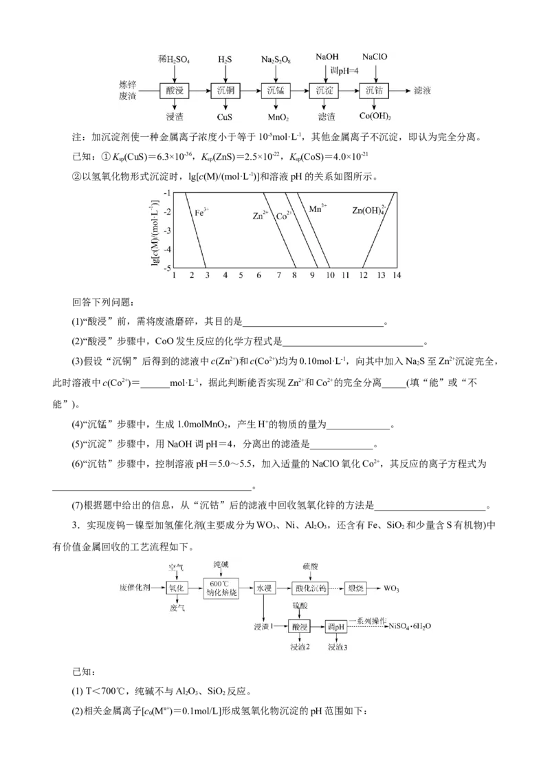 《2026届高考化学二轮《化学工艺流程》大题专练07(学生版)_高考一二三轮复习_化学_2027年高考化学专项复习_52027届高考化学大题专项强化训练》第2页预览