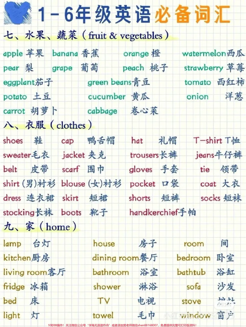 《小学英语必背单词汇总#小学英语单词_最新小学1-9年级各科+幼升小+综合类学习资源汇总包_价值20万元!最新小学1-9年级各科+幼升小+综合类学习资源汇总包》第3页预览