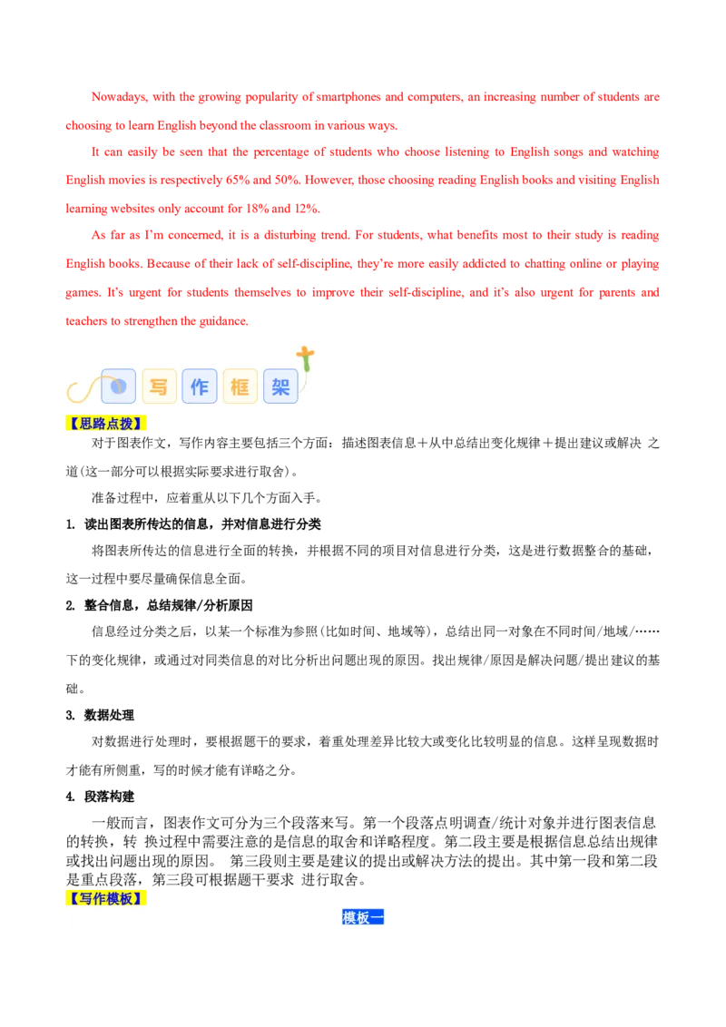 《专题09图表与图画作文（教师版）_高考一二三轮复习_英语_2026年-英语高考专项复习_142026年高考英语写作常考题型全面突破_第一部分应用文写作》第2页预览