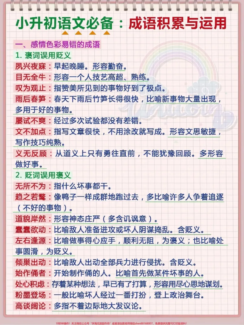 《小学必背成语与应用#小学语文_最新小学1-9年级各科+幼升小+综合类学习资源汇总包_价值20万元!最新小学1-9年级各科+幼升小+综合类学习资源汇总包_综合类一线老师整理版资源(全网独家)》第1页预览