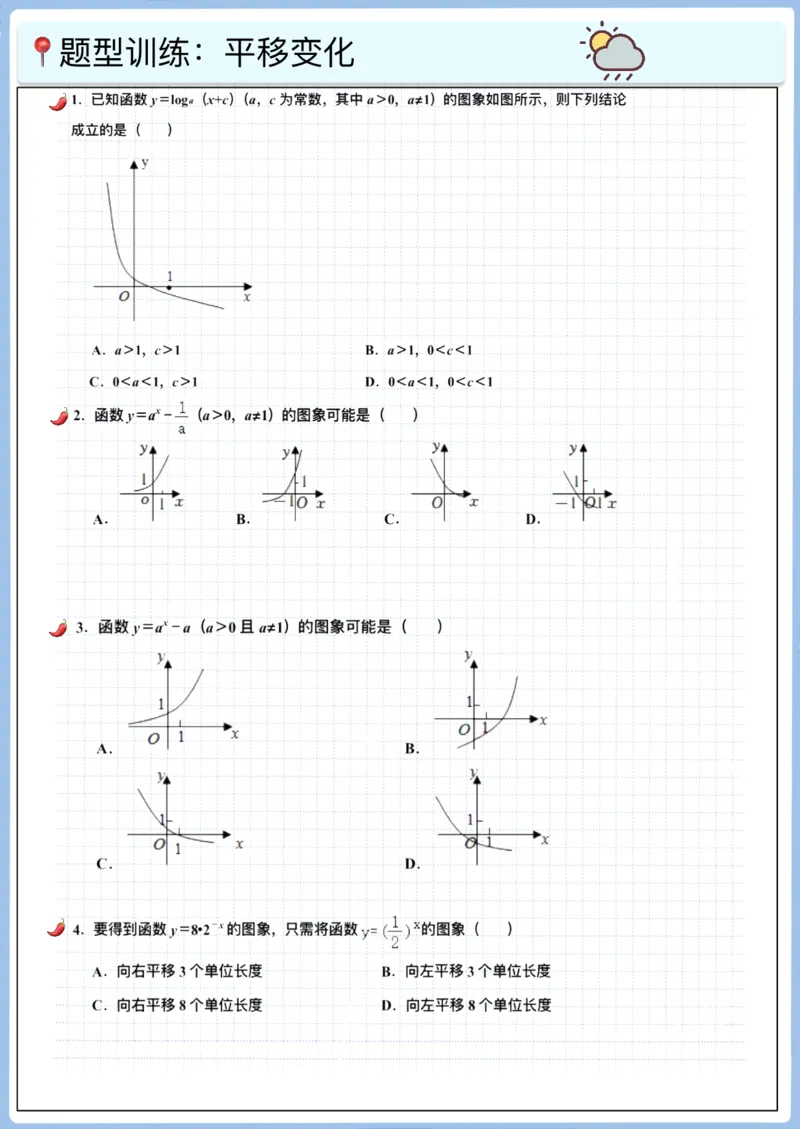 《高三专题笔记—函数12—图像变化与零点(空白版)_2026版高中《二三轮复习+冲刺复习》_高考数学冲刺笔记猫老师猫老师2026版高考数学冲刺笔记全套(完整版)_05函数》第3页预览