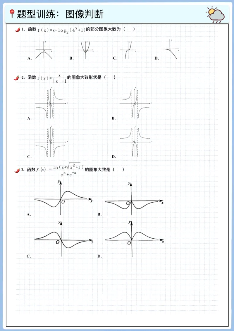 《高三专题笔记—函数12—图像变化与零点(空白版)_2026版高中《二三轮复习+冲刺复习》_高考数学冲刺笔记猫老师猫老师2026版高考数学冲刺笔记全套(完整版)_05函数》第6页预览