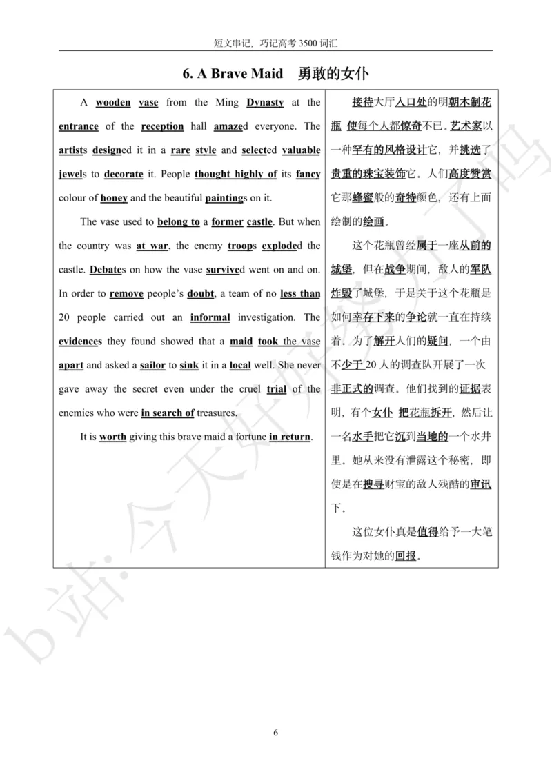 《40篇文章巧记高考3500词汇（精校版）_初高中资料库_高中资料库（转存避免链接过期失效）_高中英语》第6页预览
