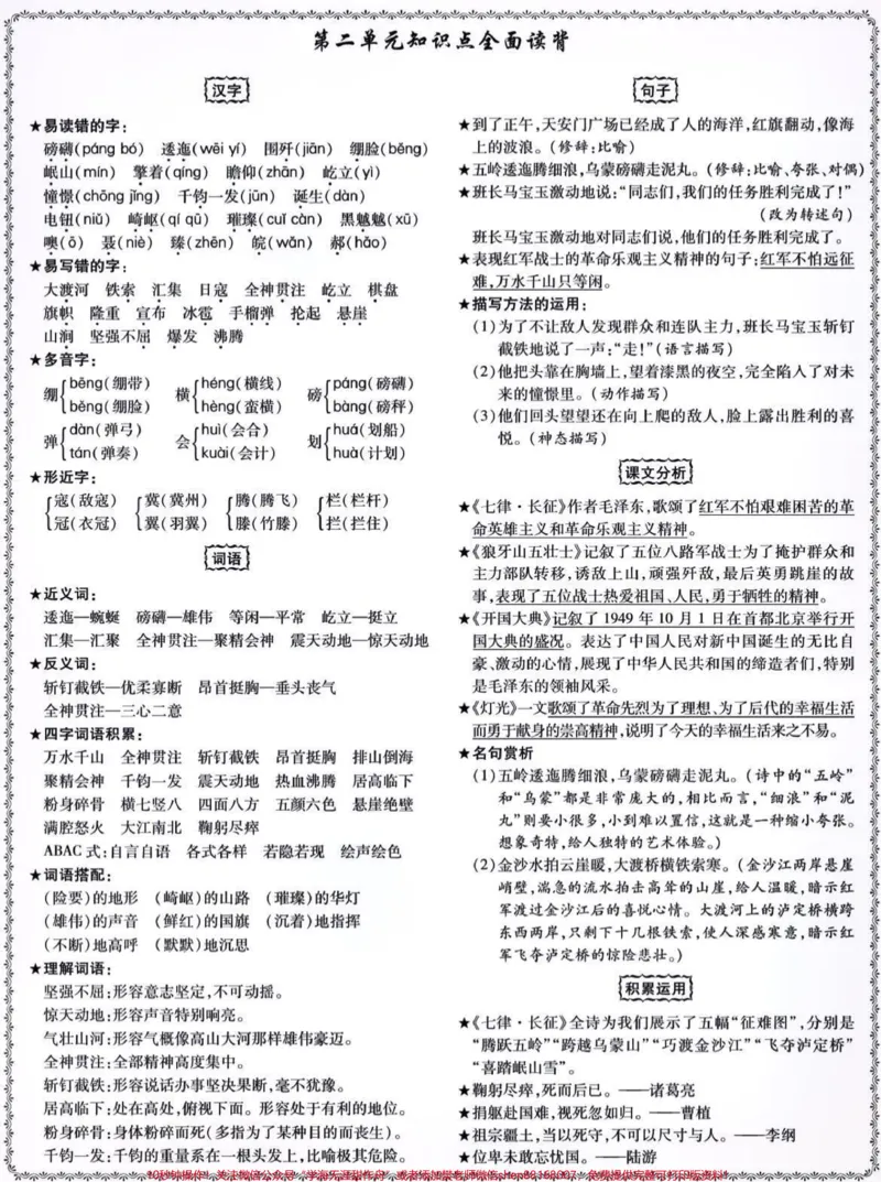 《六年级语文上册知识点全面总结。#关注我持续更新小学知识#学习资料分享#小学语文#六年级#小学语文知识点@qunju888.com小助手@qunju888.com创作者中心@qunju888.com热点宝》第3页预览