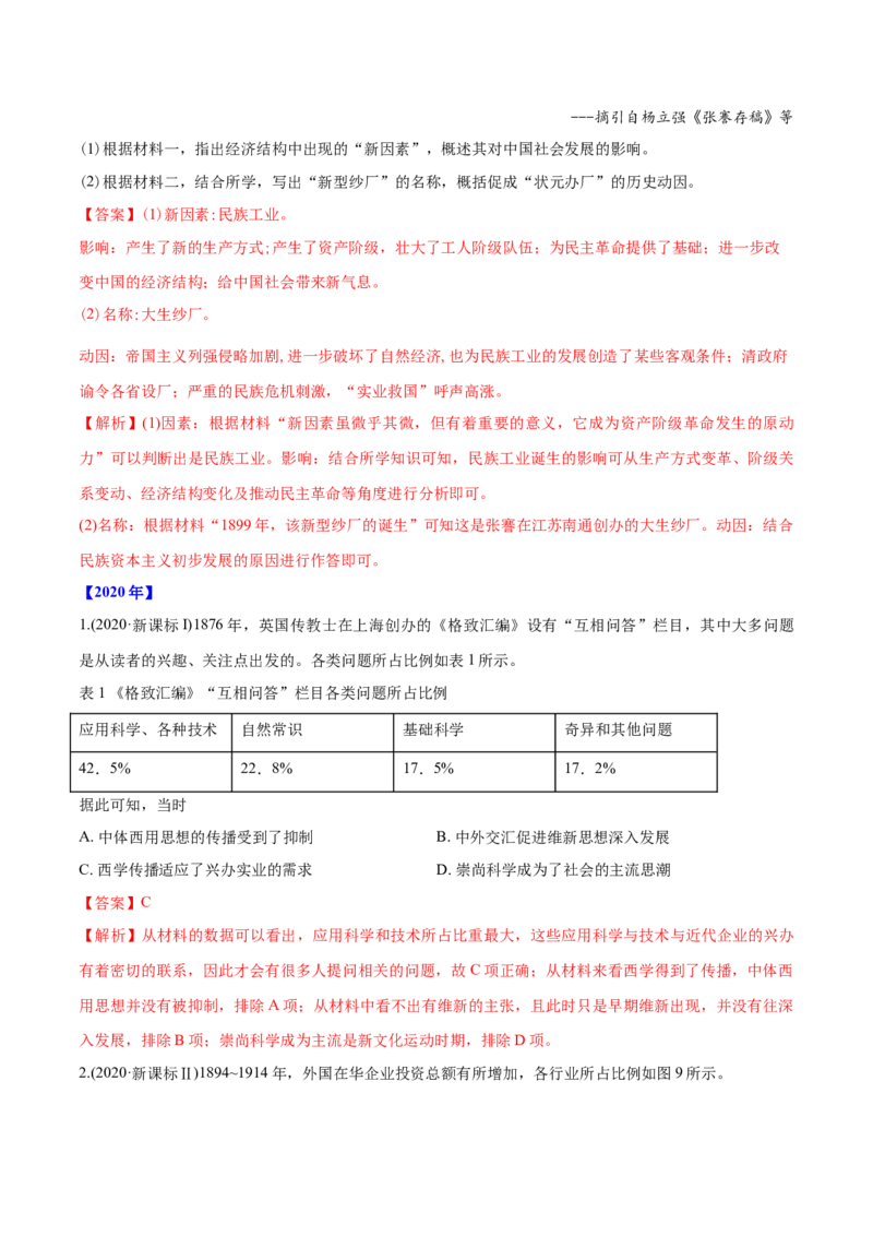 《专题09近代中国的经济（教师版含解析）2012-2021年高考历史真题分专题训练_初高中资料库_高中资料库（转存避免链接过期失效）_高中历史》第4页预览