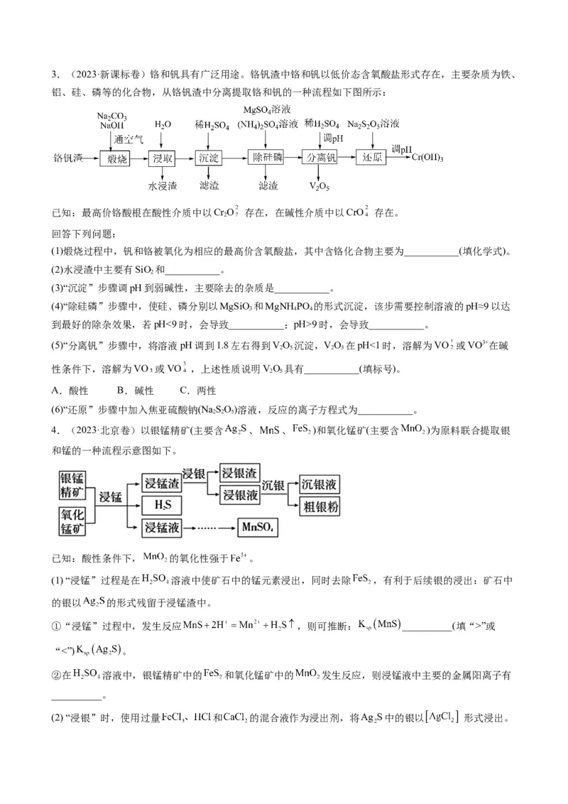 《专题12工艺流程综合题（学生版）_初高中资料库_高中资料库（转存避免链接过期失效）_高中化学》第2页预览