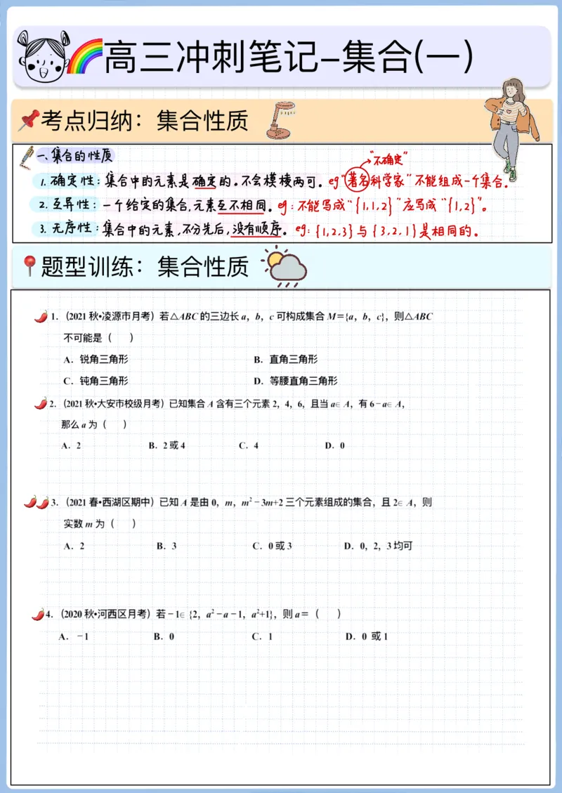 《高三冲刺笔记-集合01～05（空白版）_2026版高中《二三轮复习+冲刺复习》_高考数学冲刺笔记猫老师猫老师2026版高考数学冲刺笔记+猫老师2026年高考数学考点一遍过全套(完整版)》第1页预览