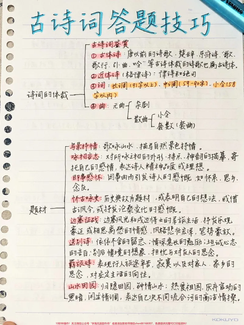 《努力背熟,语文古诗词答题技巧,任何努力最终都不会辜负你的#语文#每天学习一点点#图文伙伴计划_最新小学1-9年级各科+幼升小+综合类学习资源汇总包》第1页预览