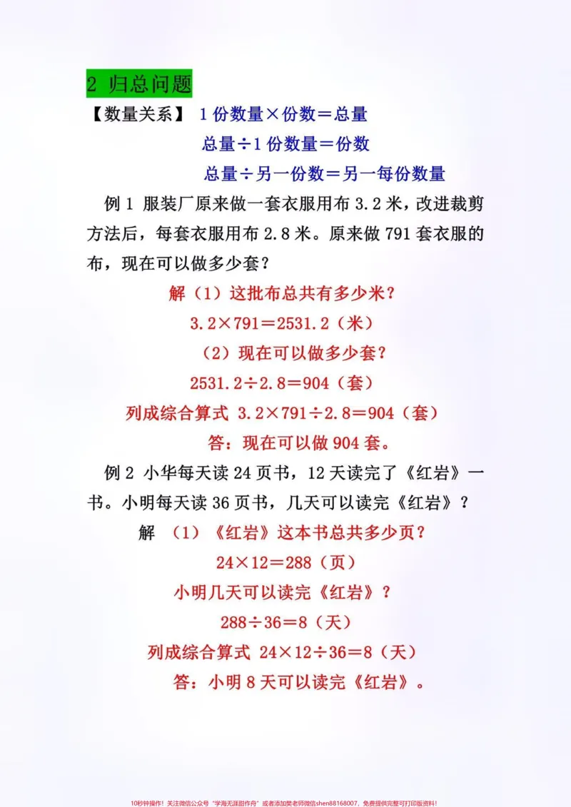《四年级下册数学必考应用题。#创作灵感四年级下册数学重点易错应用题总结，也是丢分较严重的题型，出题量大，熟练掌握，考试不用愁！家长打印出来给孩子练一练吧#必考考点#小学四年级下册数学#四年级数学#应用题@DOU+小助手》第3页预览