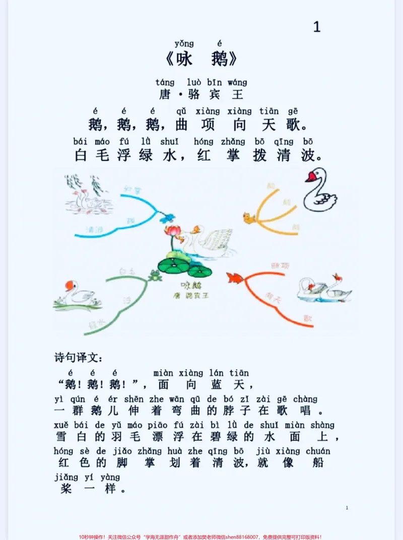 《小学生必背75首古诗注音思维导图版。小学生必背75首古诗,思维导图版,有完整电子版,可打印。#古诗思维导图#小学生#家长收藏孩子受益#小学必背古诗#一年级语文》第1页预览