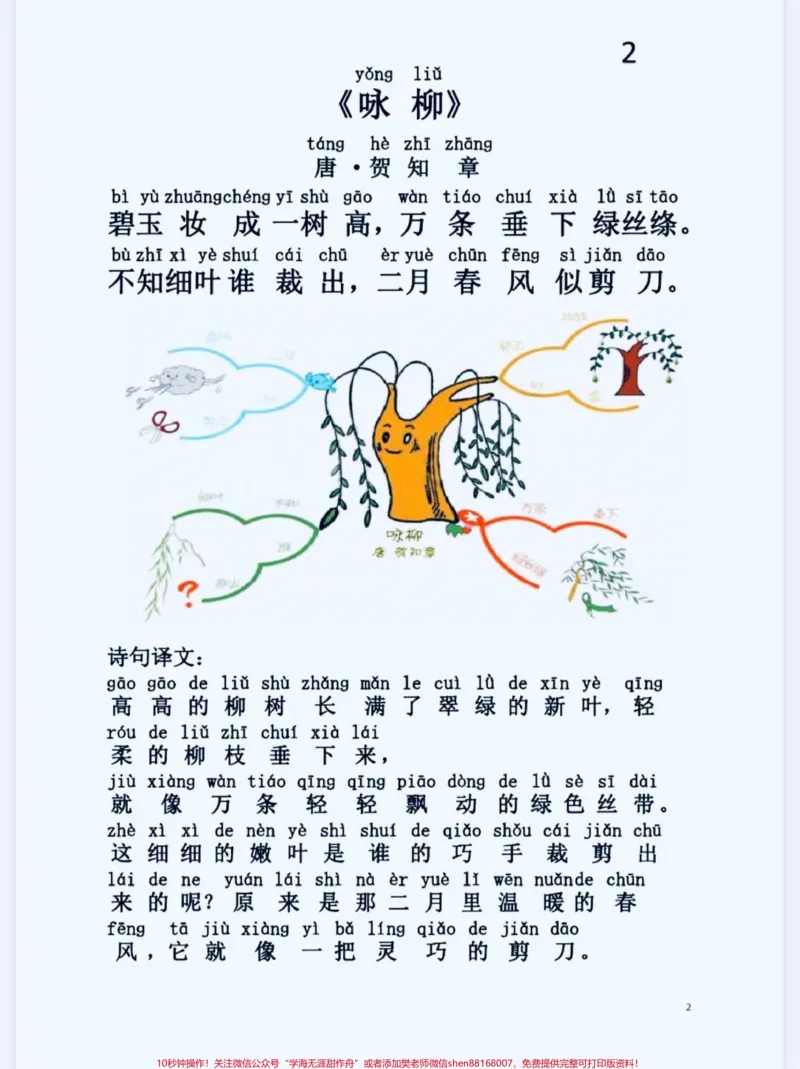 《小学生必背75首古诗注音思维导图版。小学生必背75首古诗,思维导图版,有完整电子版,可打印。#古诗思维导图#小学生#家长收藏孩子受益#小学必背古诗#一年级语文》第2页预览